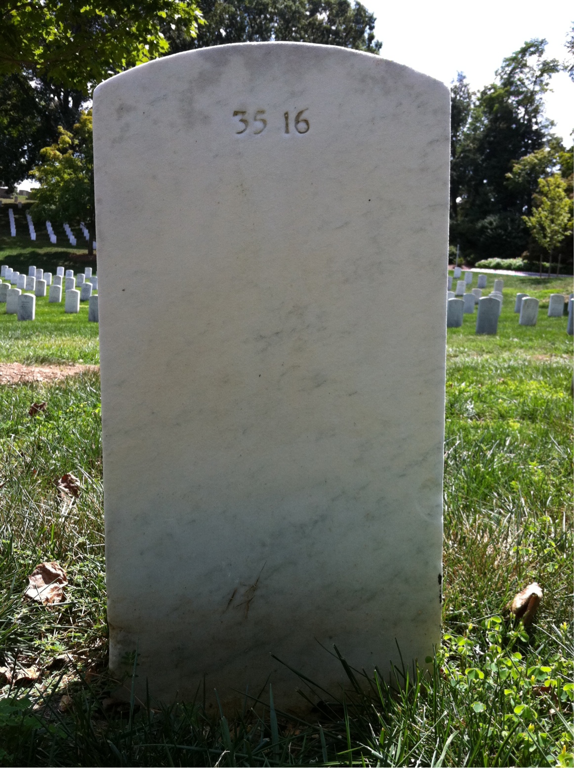 Back of headstone — Donald Mullen