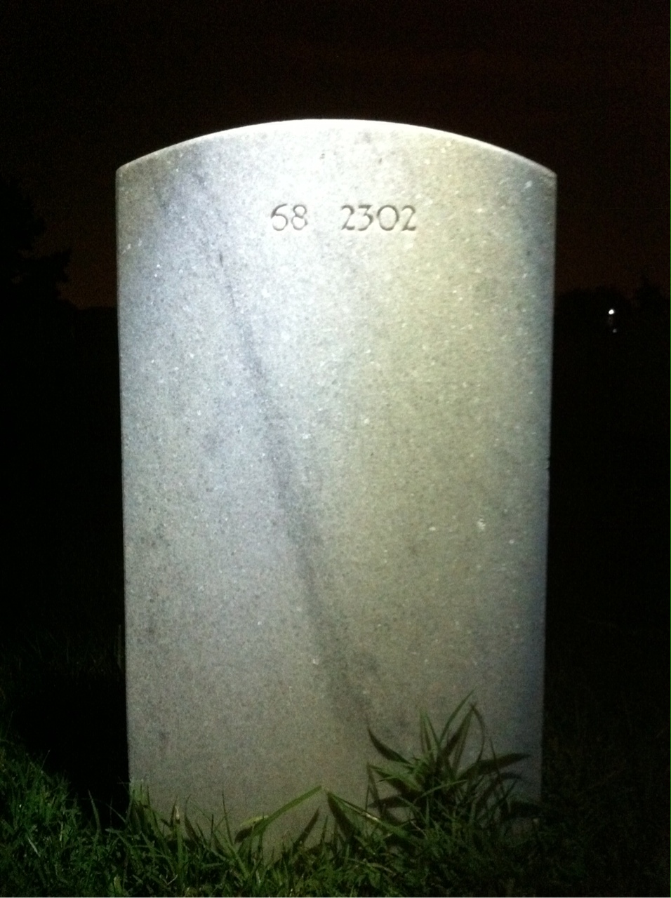 Back of headstone — Betty Anderson