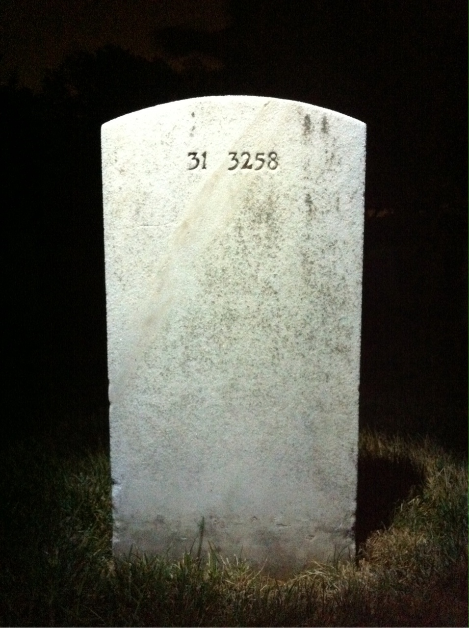 Back of headstone — Russell Avery
