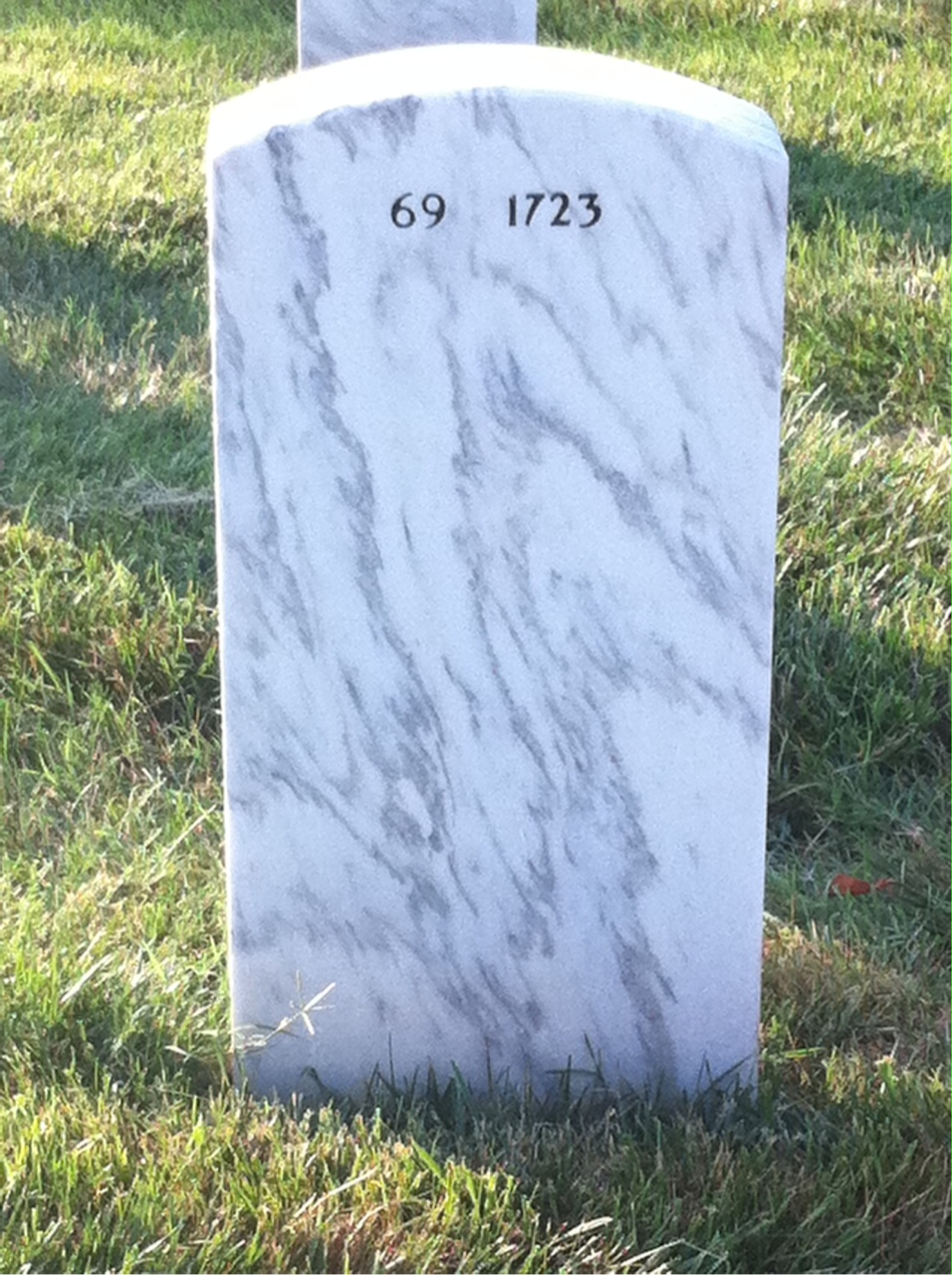 Back of headstone — Francis Connolly