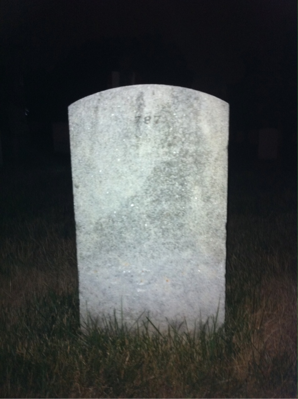 Back of headstone — Harrison Murray