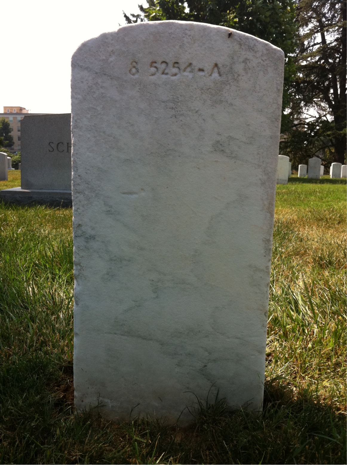 Back of headstone — Margaret Mooney