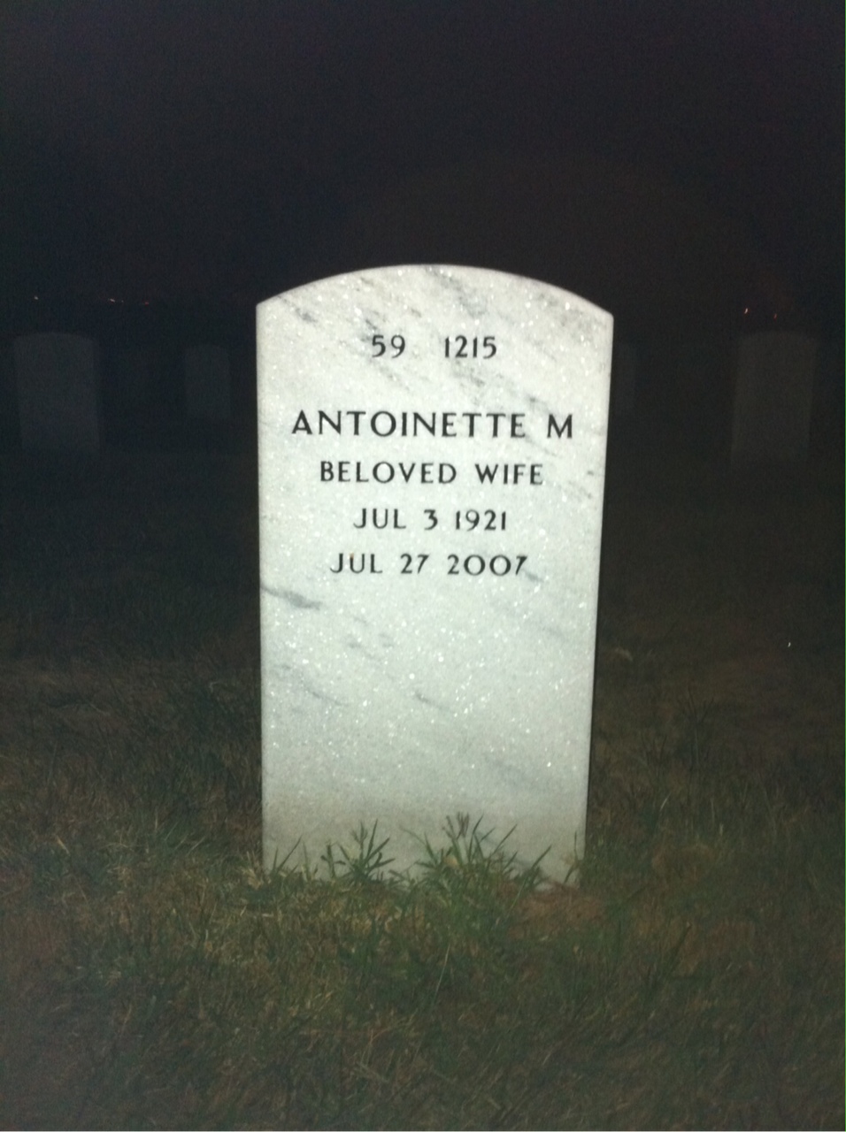 Back of headstone — Joseph Paul