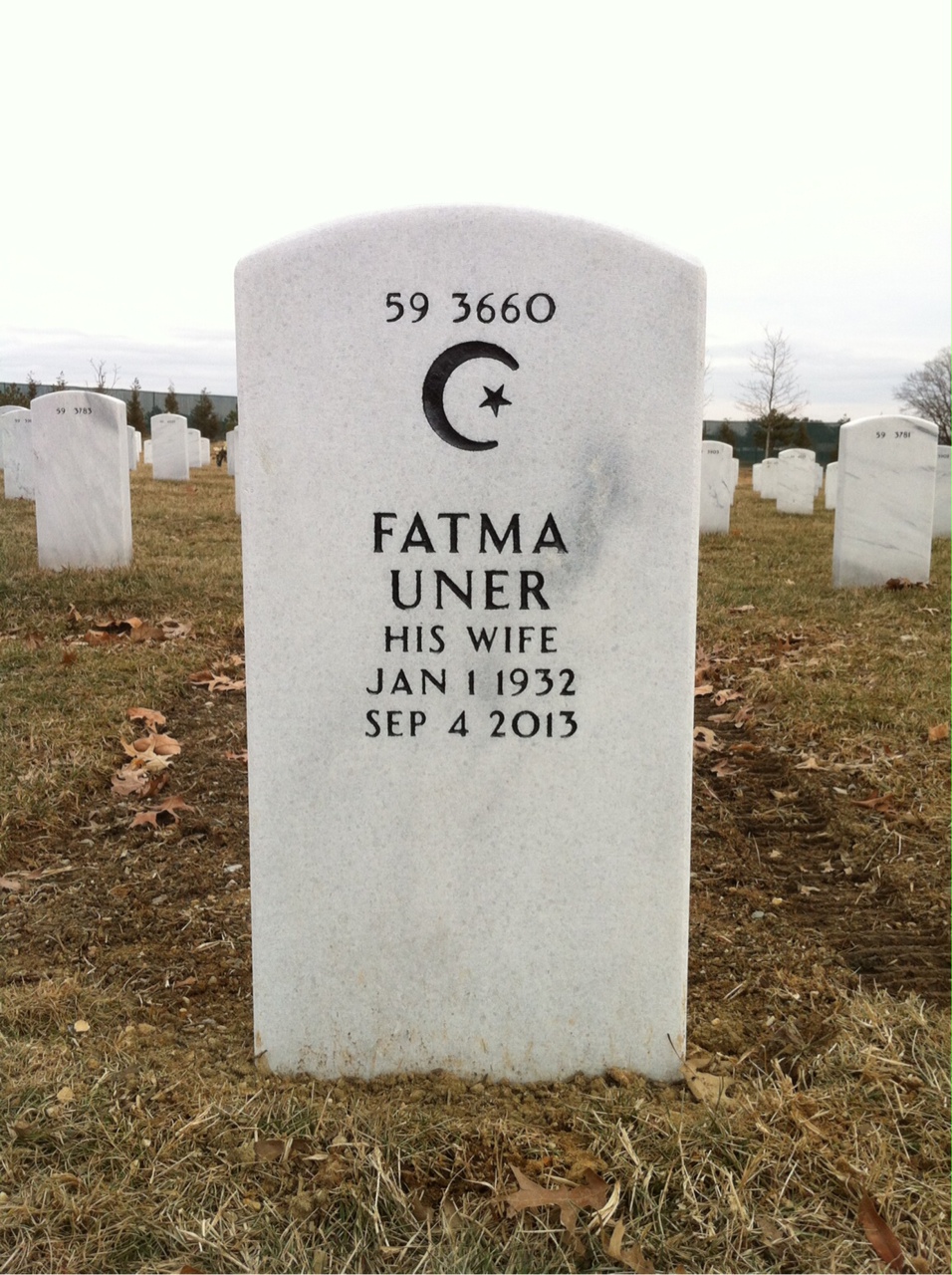 Back of headstone — Paul Jenner