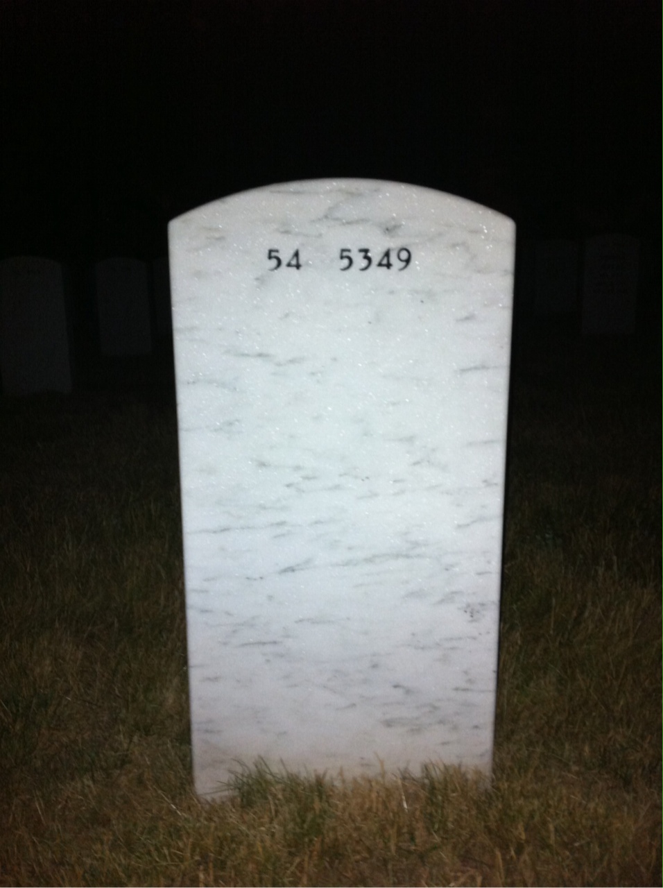 Back of headstone — Leon Pendlebury