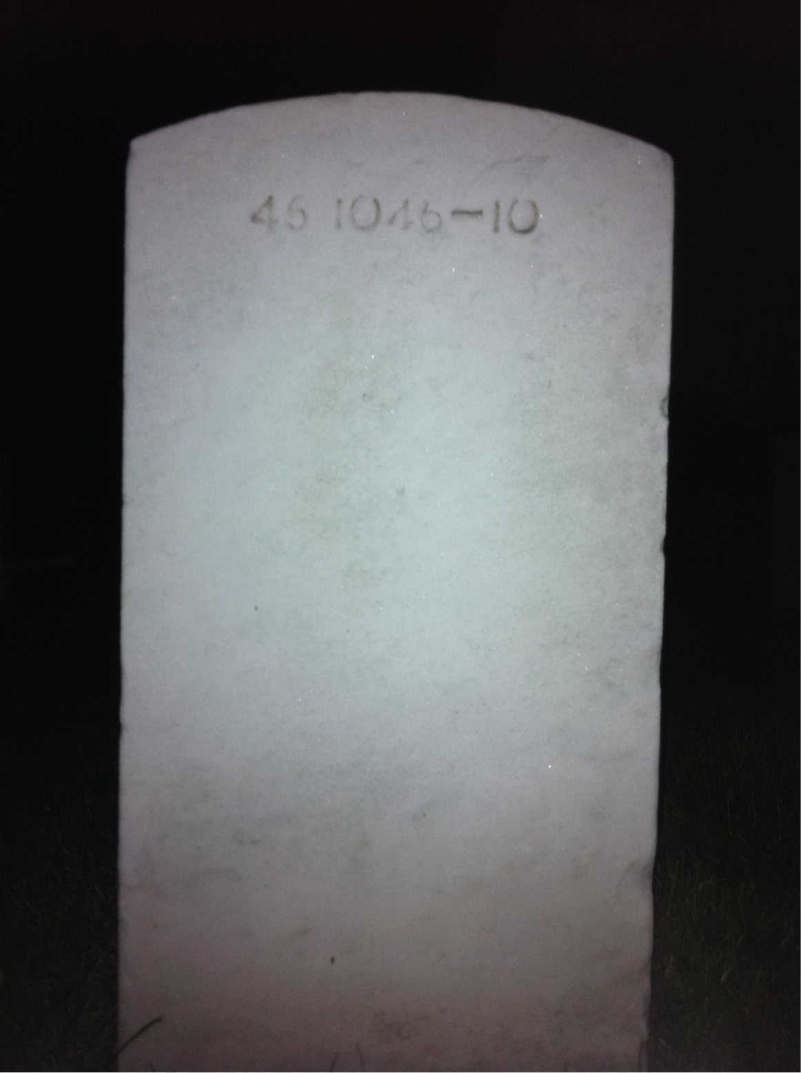 Back of headstone — Malcolm Moore