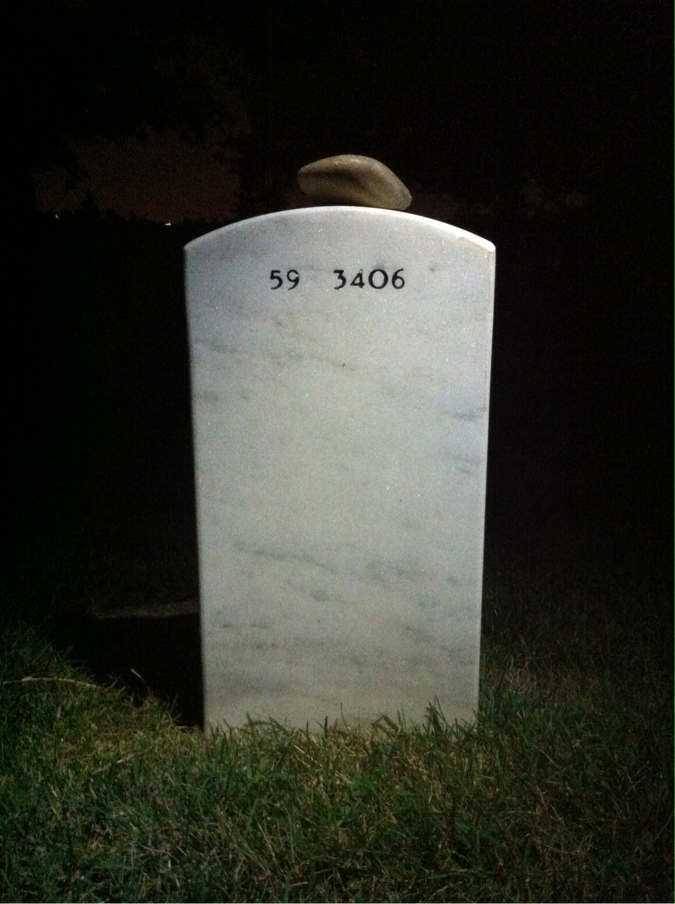 Back of headstone — Edward Lenard
