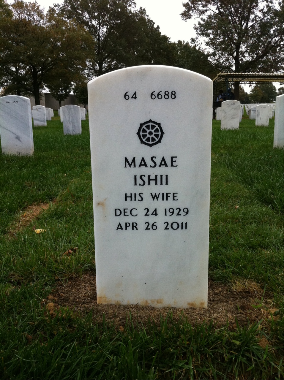 Back of headstone — William Burlingame