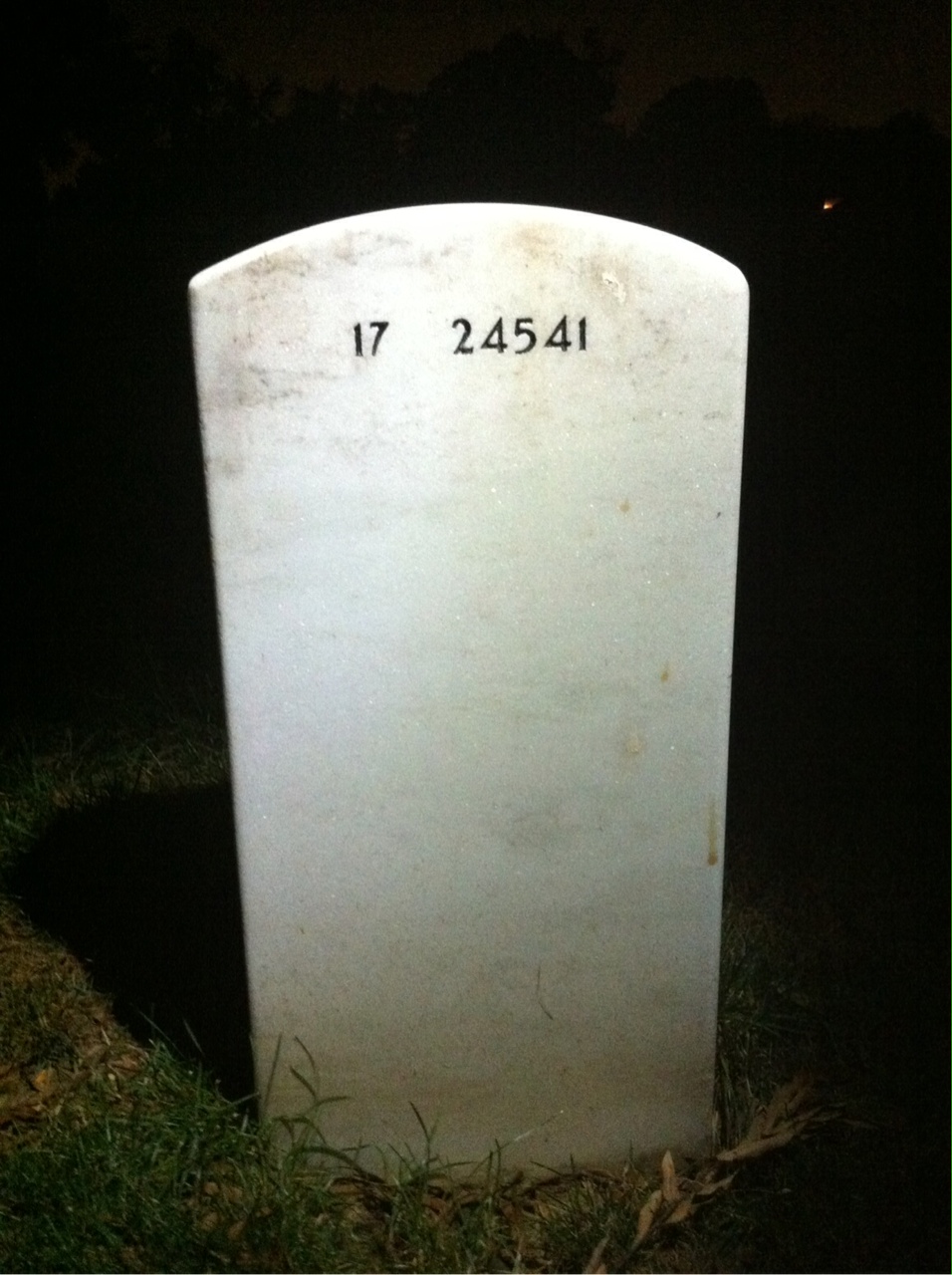 Back of headstone — Francis Maddox