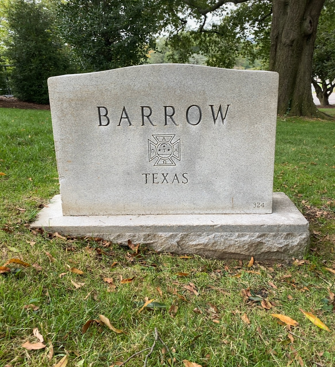 Headstone of Edward E Barrow
