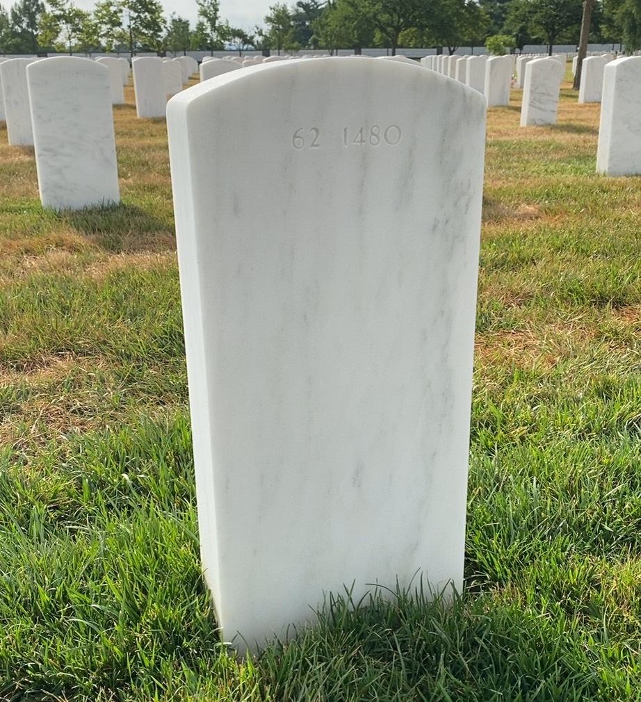 Back of headstone — Edward Alon