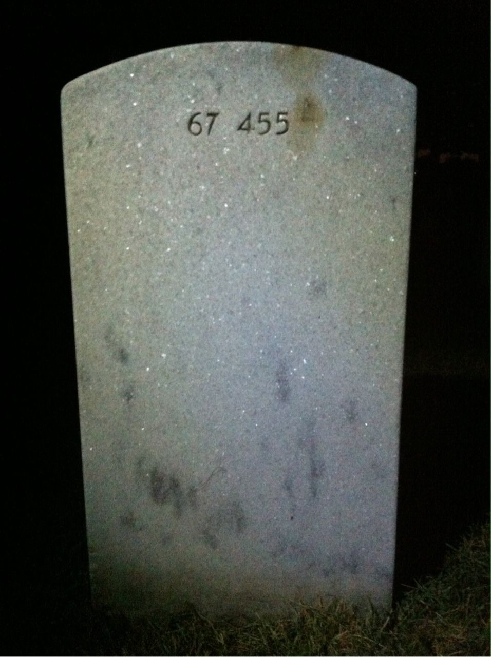 Back of headstone — Thomas Joseph Jordan
