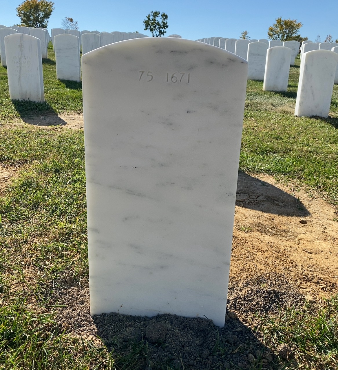 Back of headstone — Stephen Anthony Banks