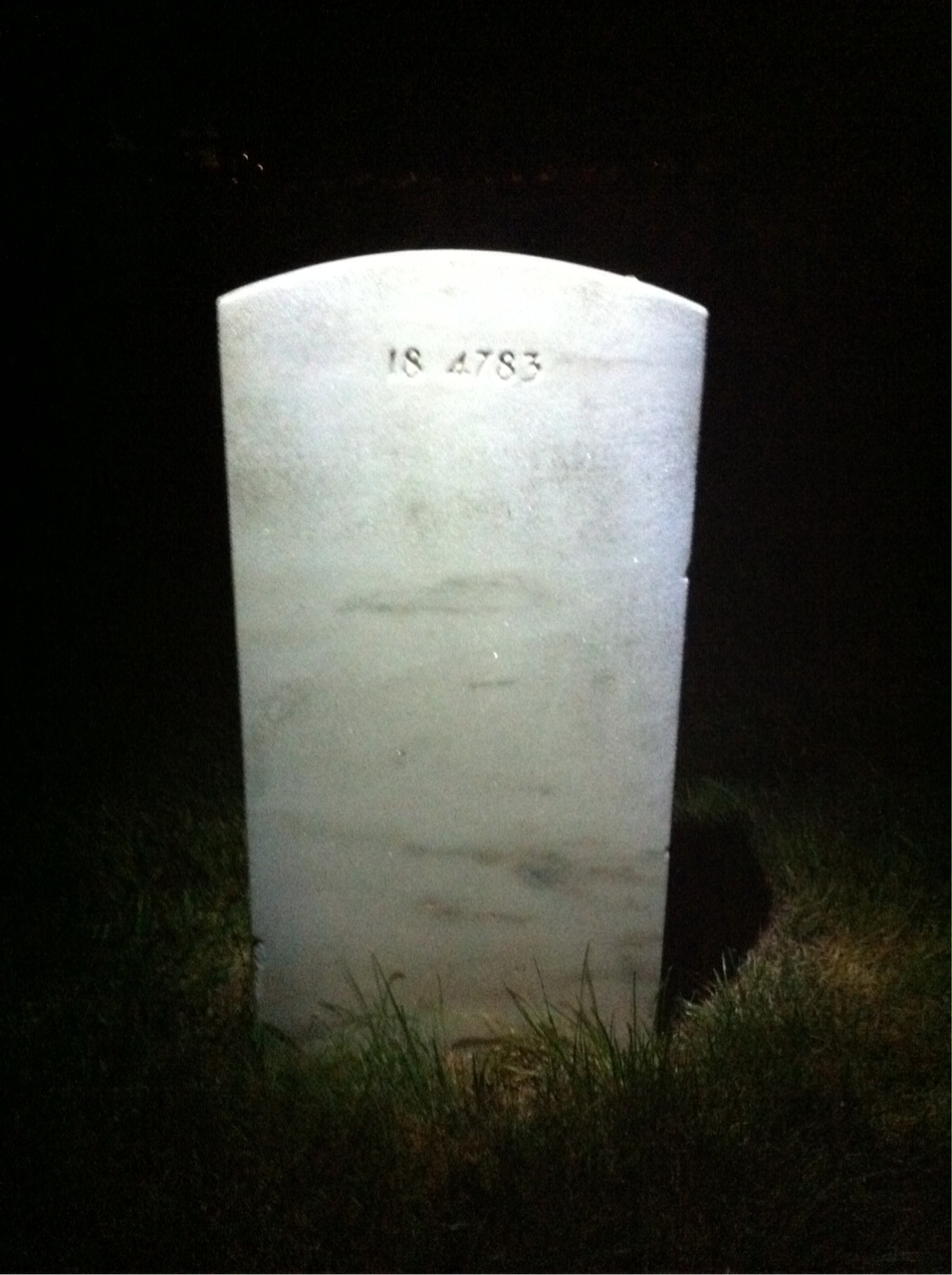 Back of headstone — Harold Anderson