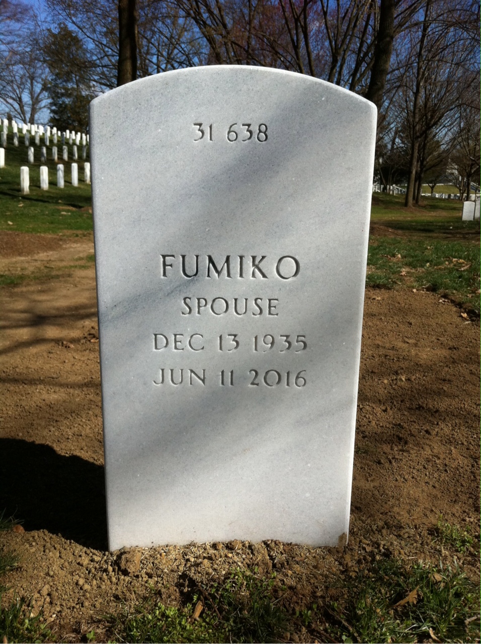 Back of headstone — Walter Lecompte