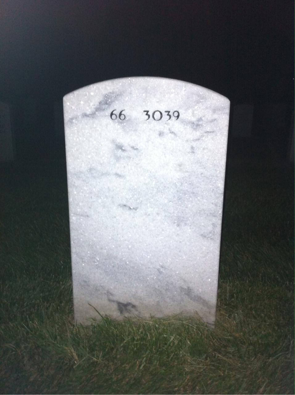Back of headstone — Scott Pringle