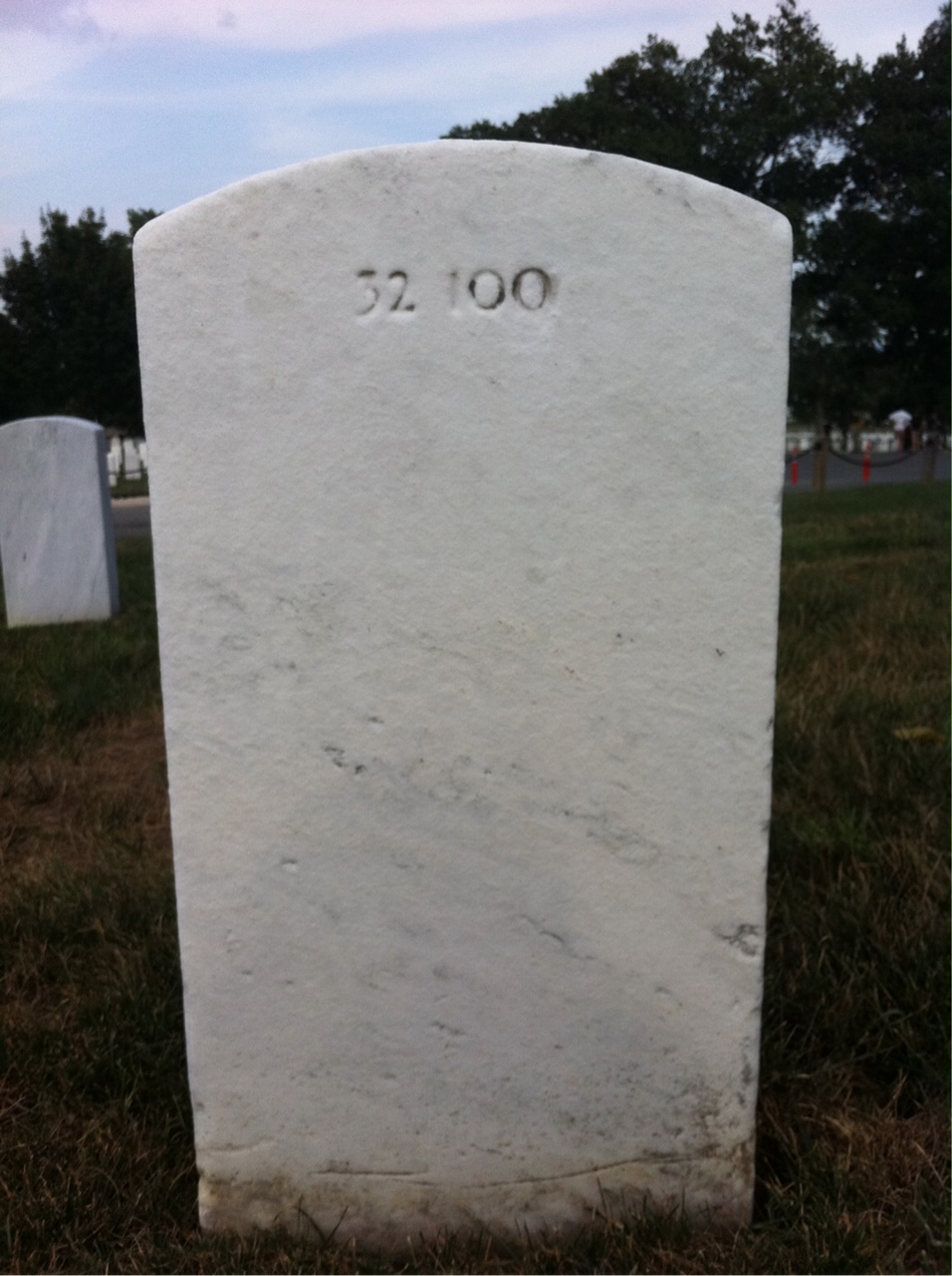 Back of headstone — Leone Amaducci