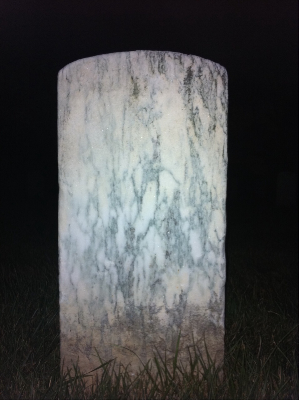 Back of headstone — Jarious Alger