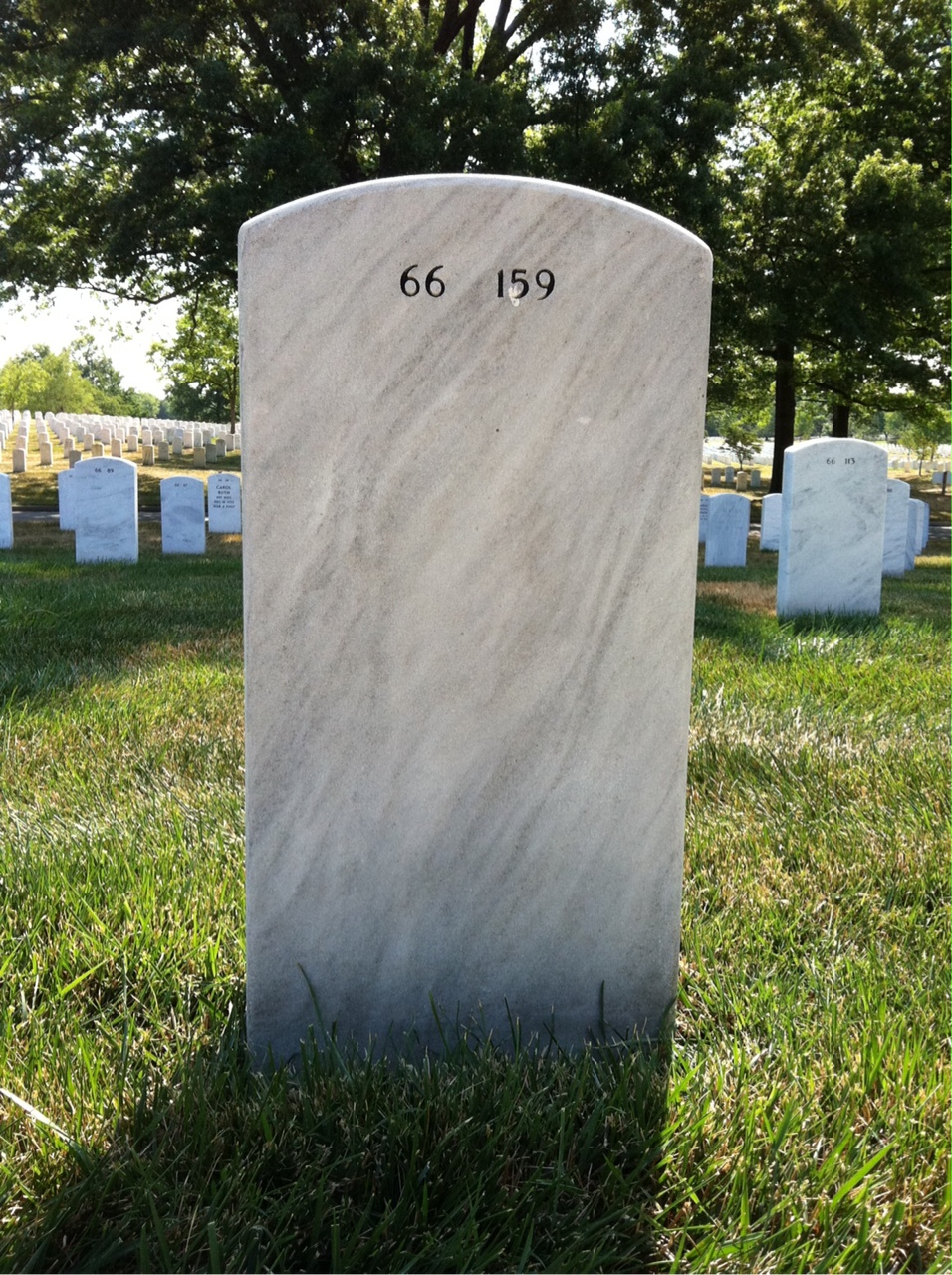 Back of headstone — John Stewart