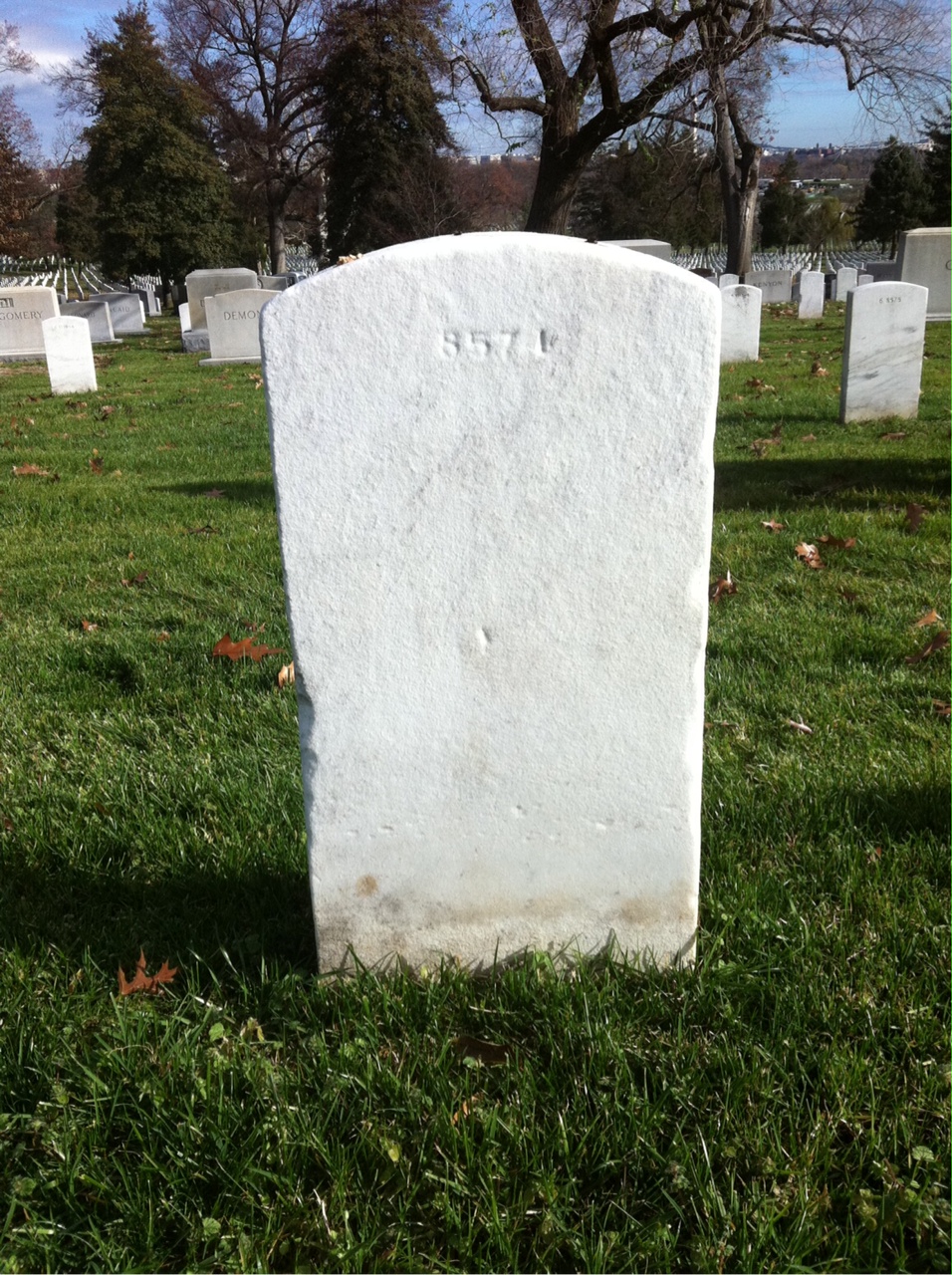 Back of headstone — Bess Moyer