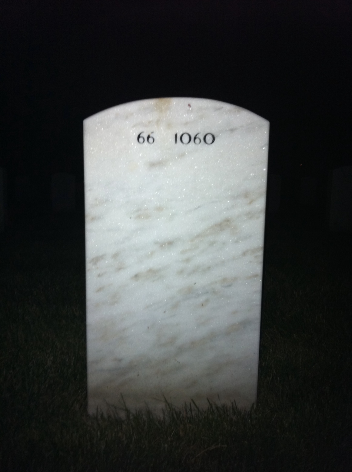 Back of headstone — William Riddick