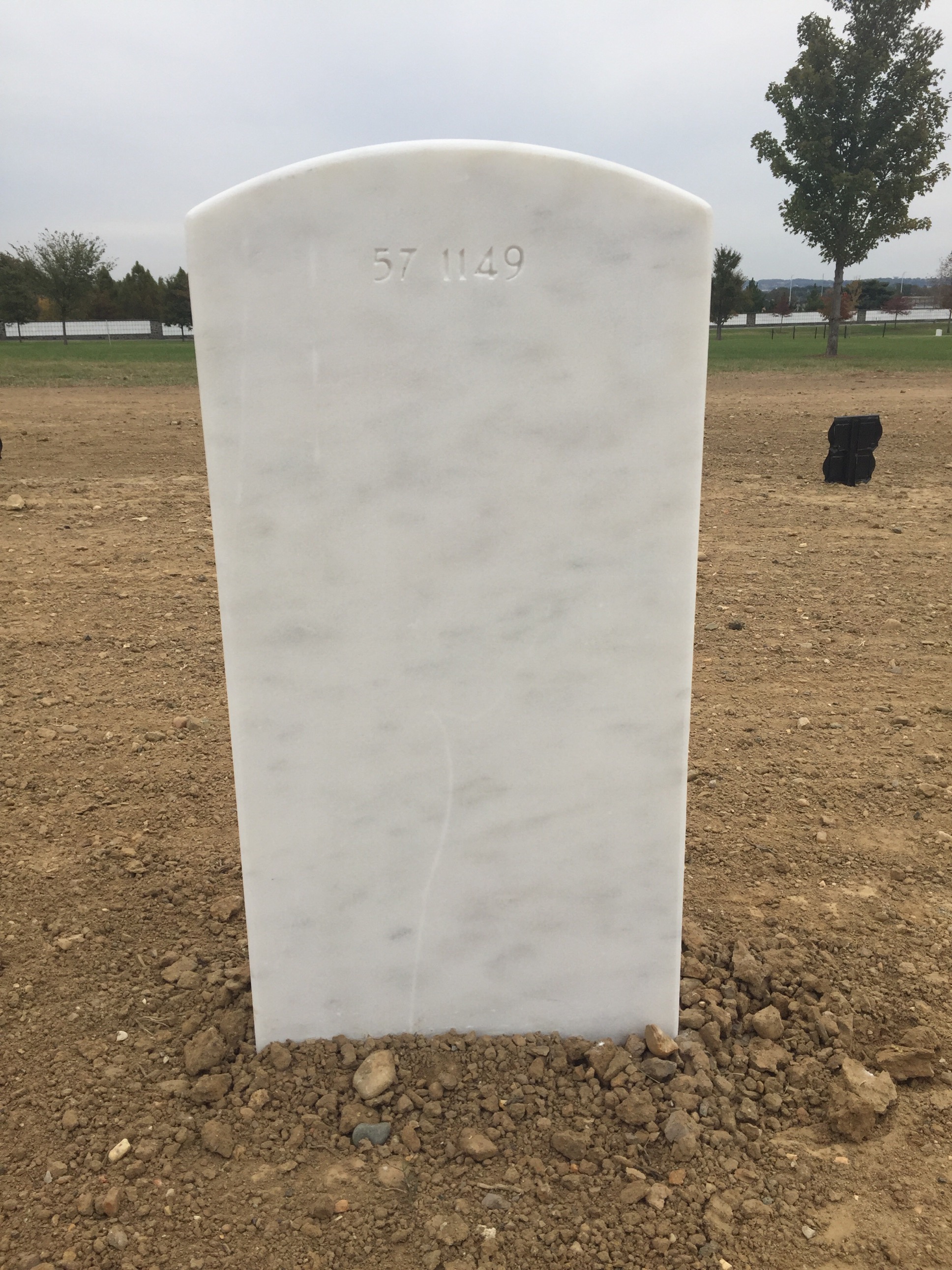 Back of headstone — Trinidad Ruiz Basilio