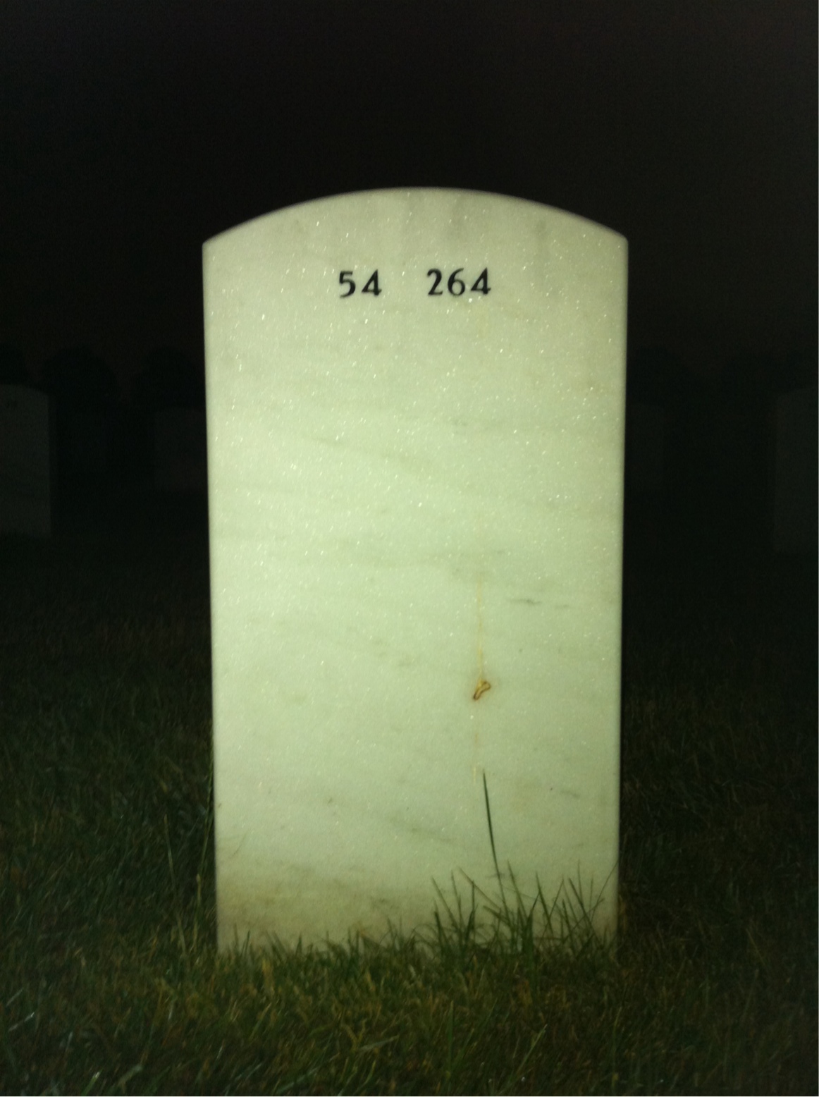 Back of headstone — Raul Hurtado