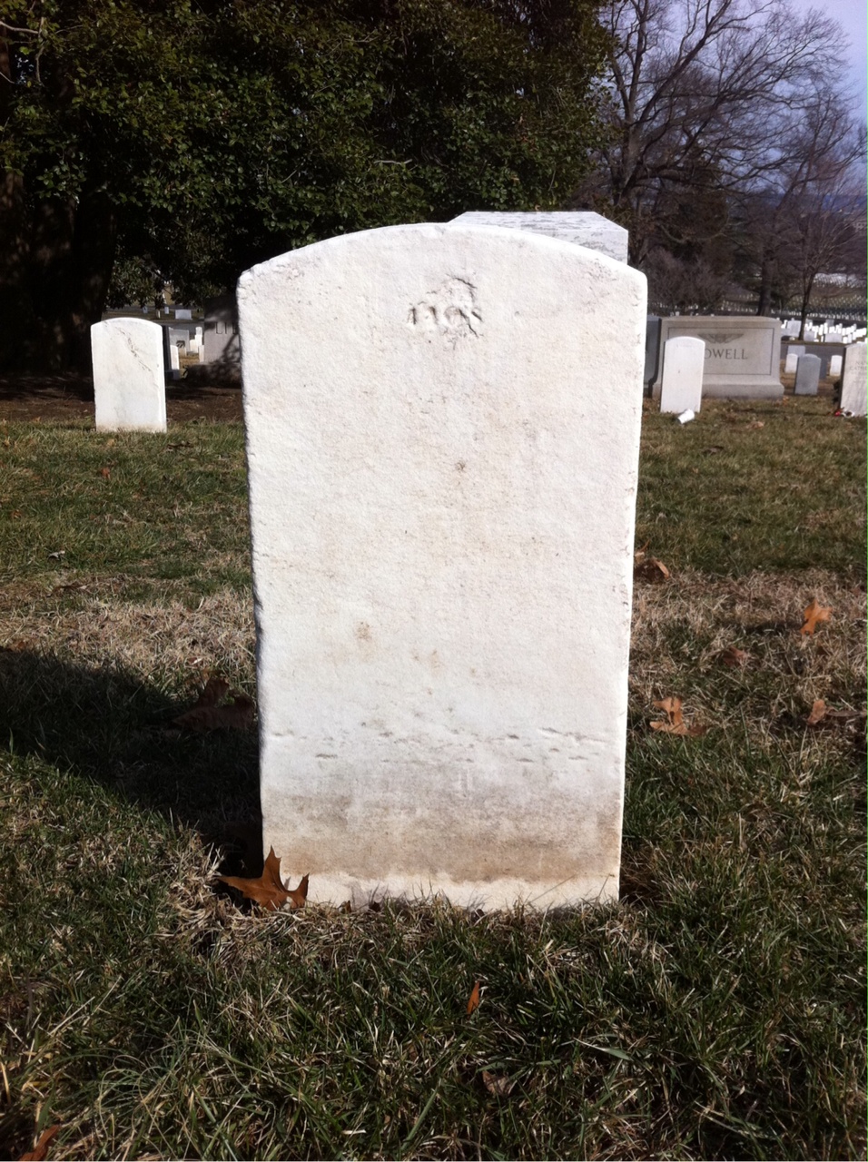 Back of headstone — Philip Mohun