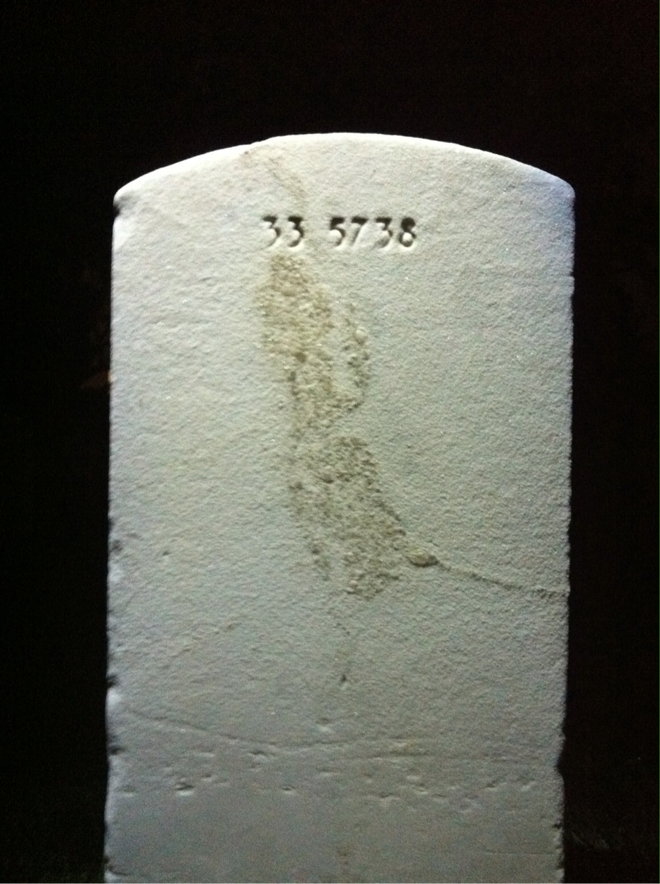 Back of headstone — Charles Ambler