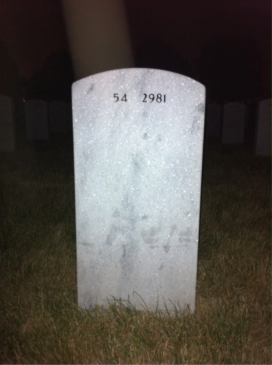 Back of headstone — Charles Wenner