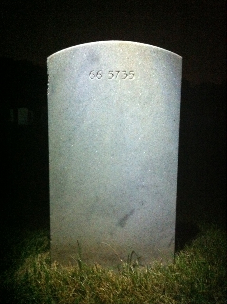 Back of headstone — Archibald C Ledbetter