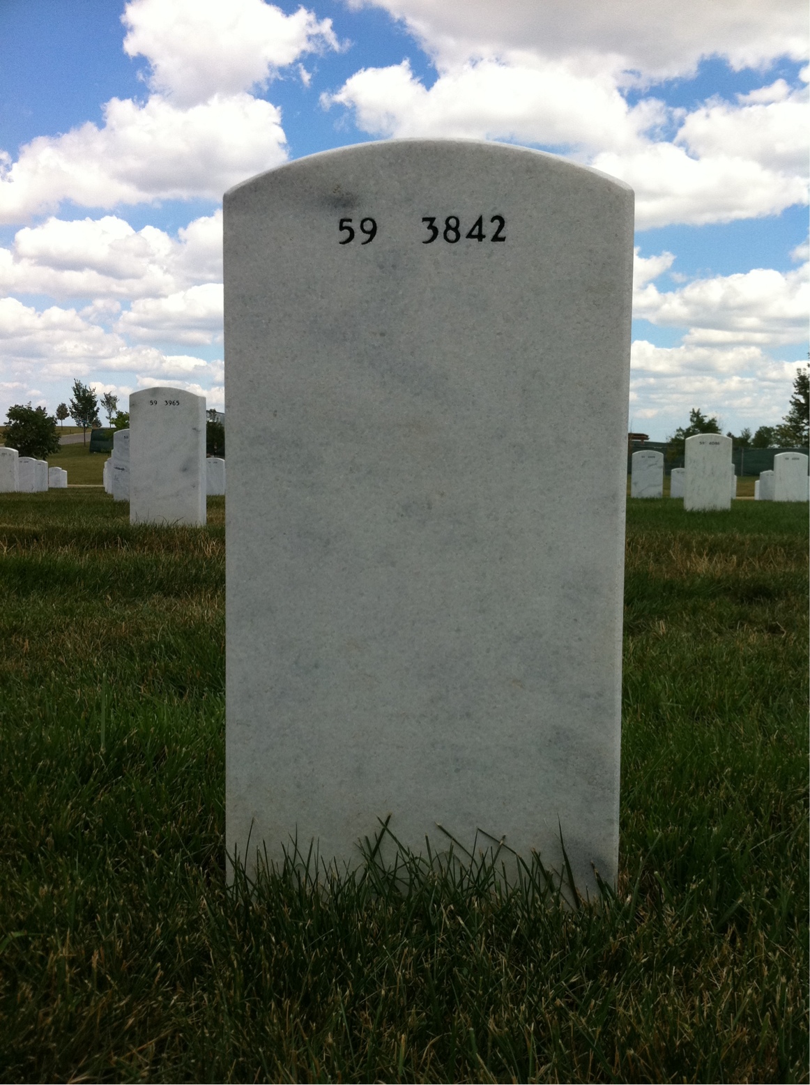 Back of headstone — O Drennon