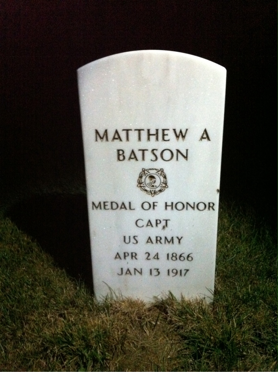 Headstone of Matthew A. Batson