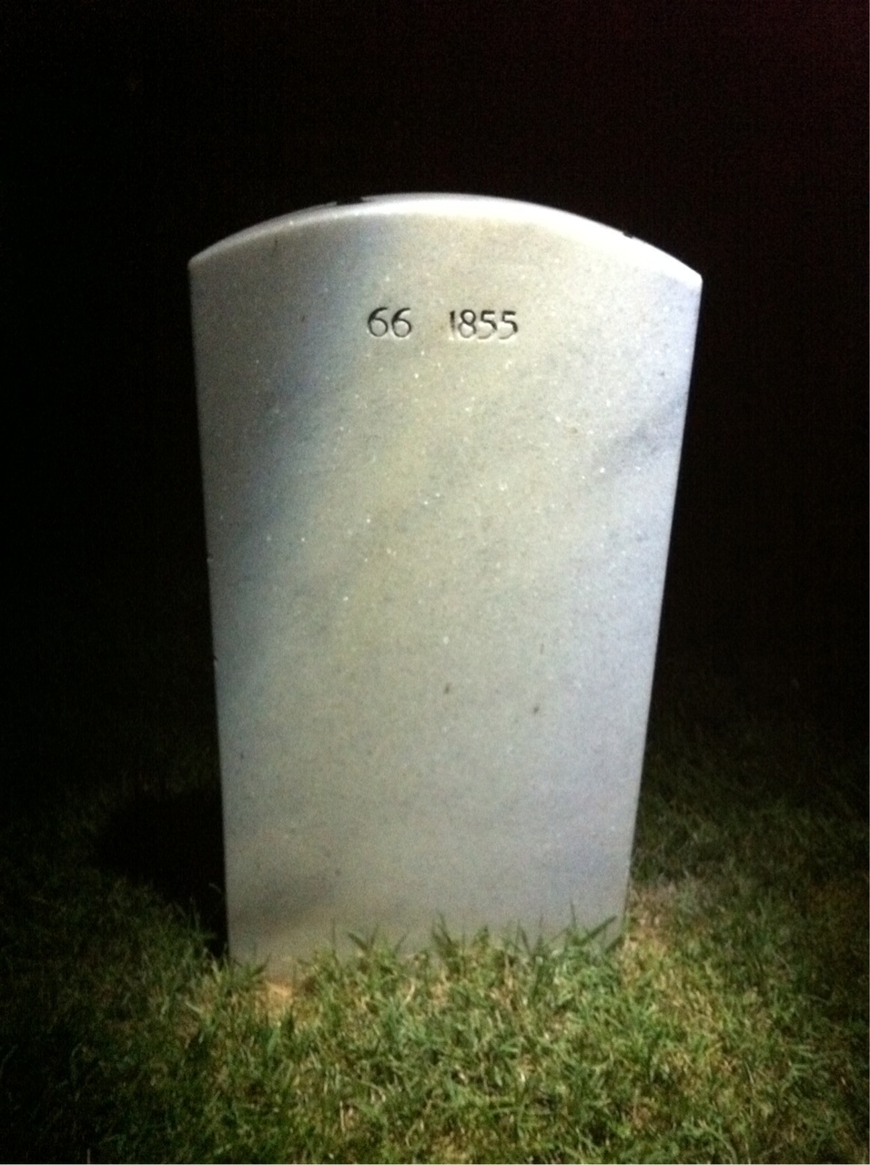 Back of headstone — James Mullen