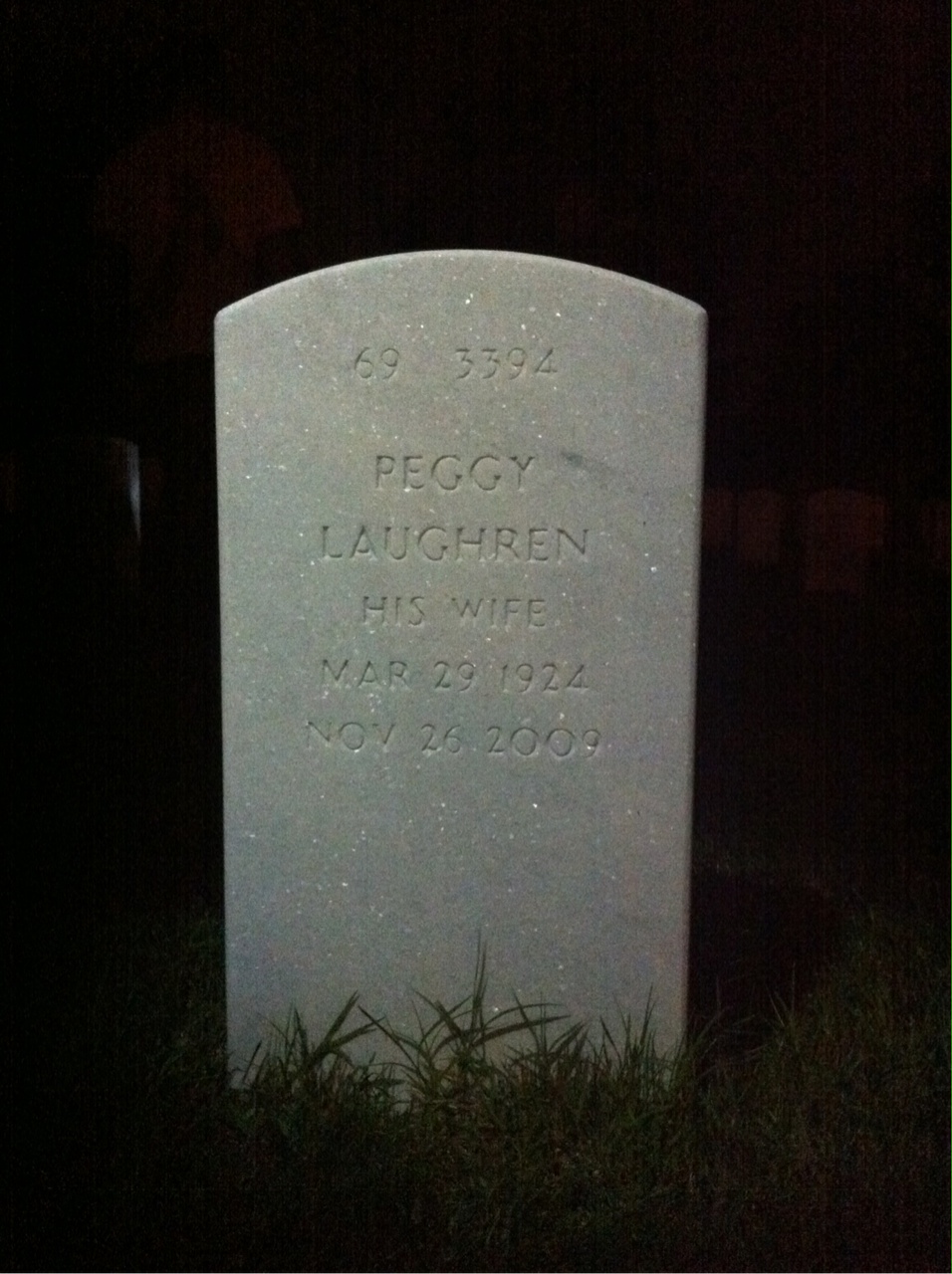Back of headstone — Selmer Sundby