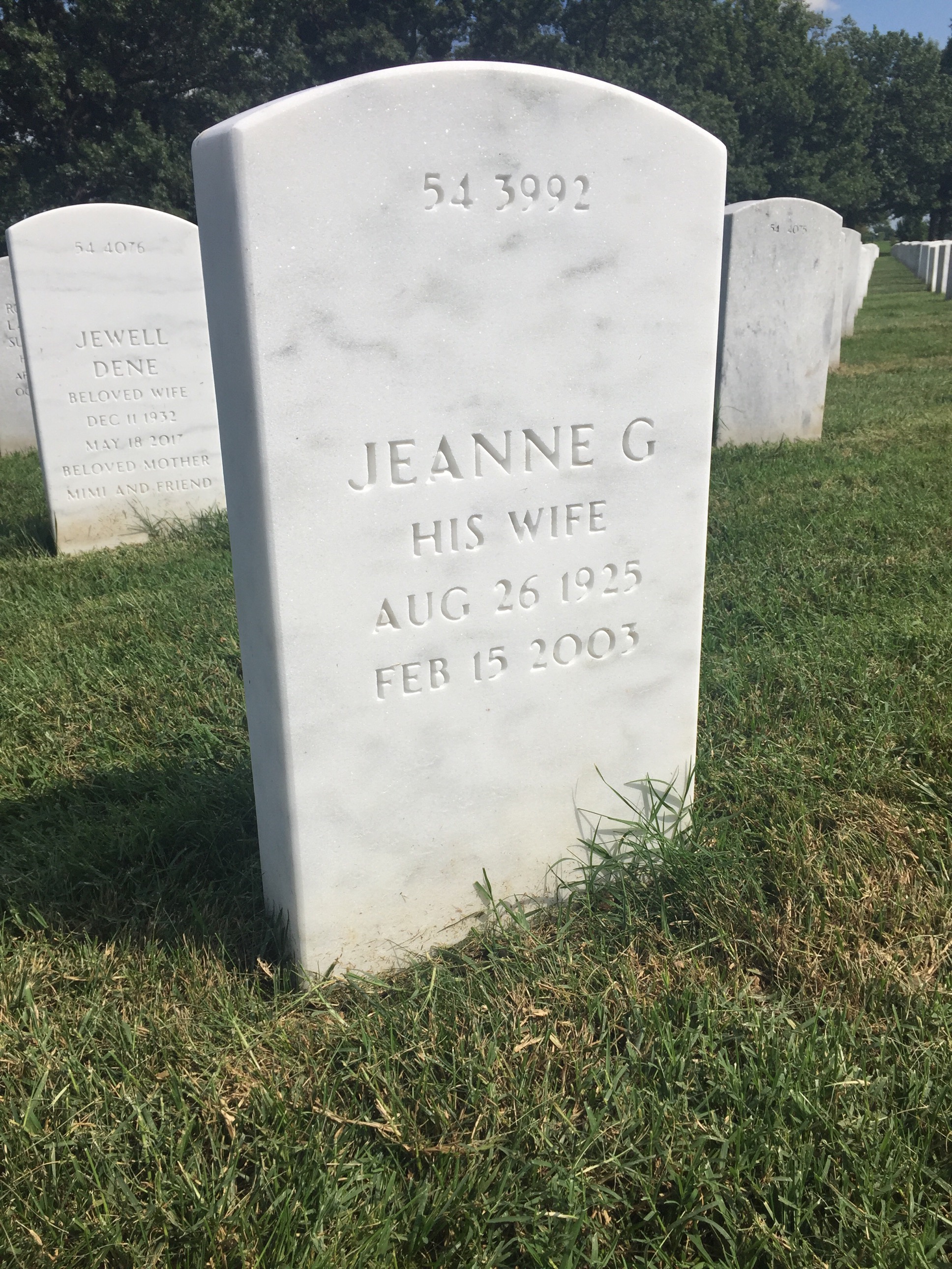 Back of headstone — William Ricketts