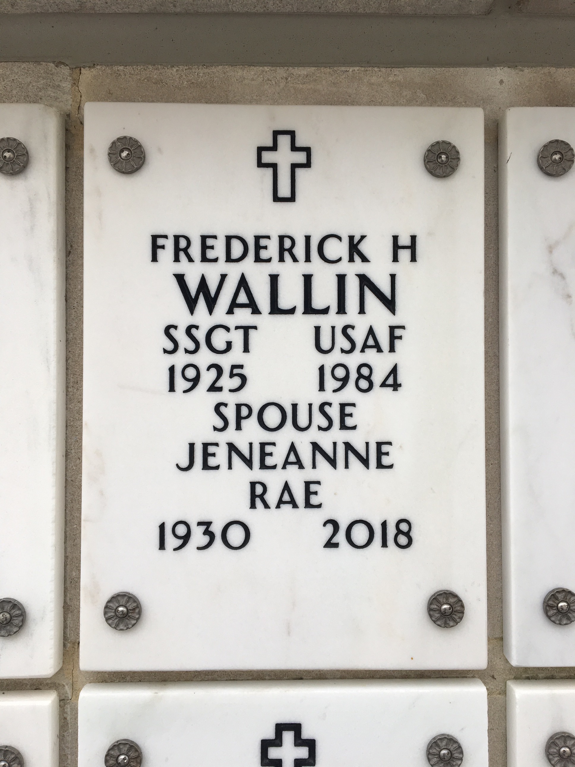 Frederick H Wallin