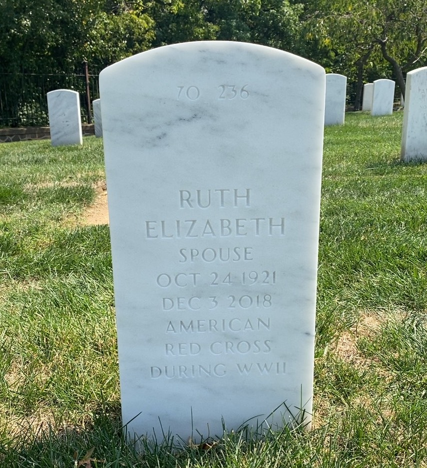 Back of headstone — William W Kinsey