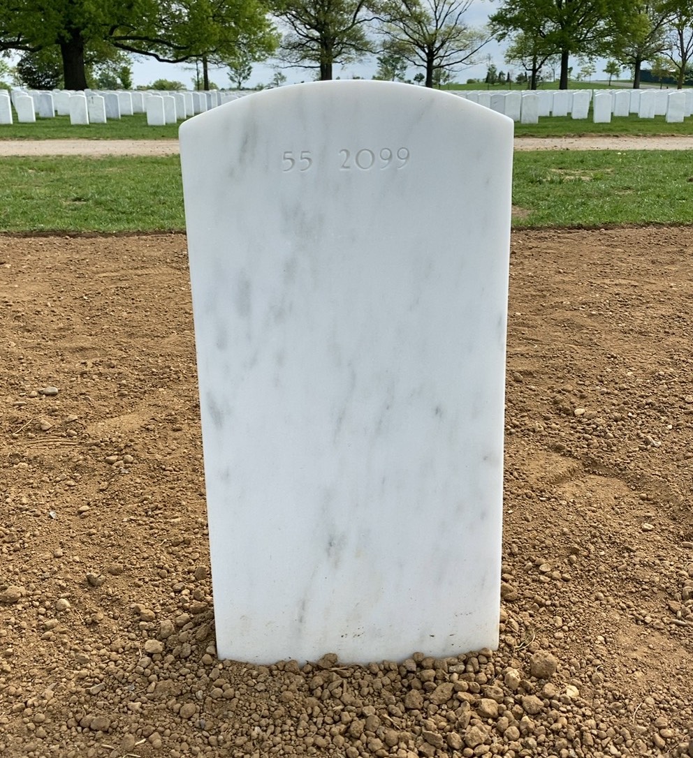 Back of headstone — Joseph Angsten