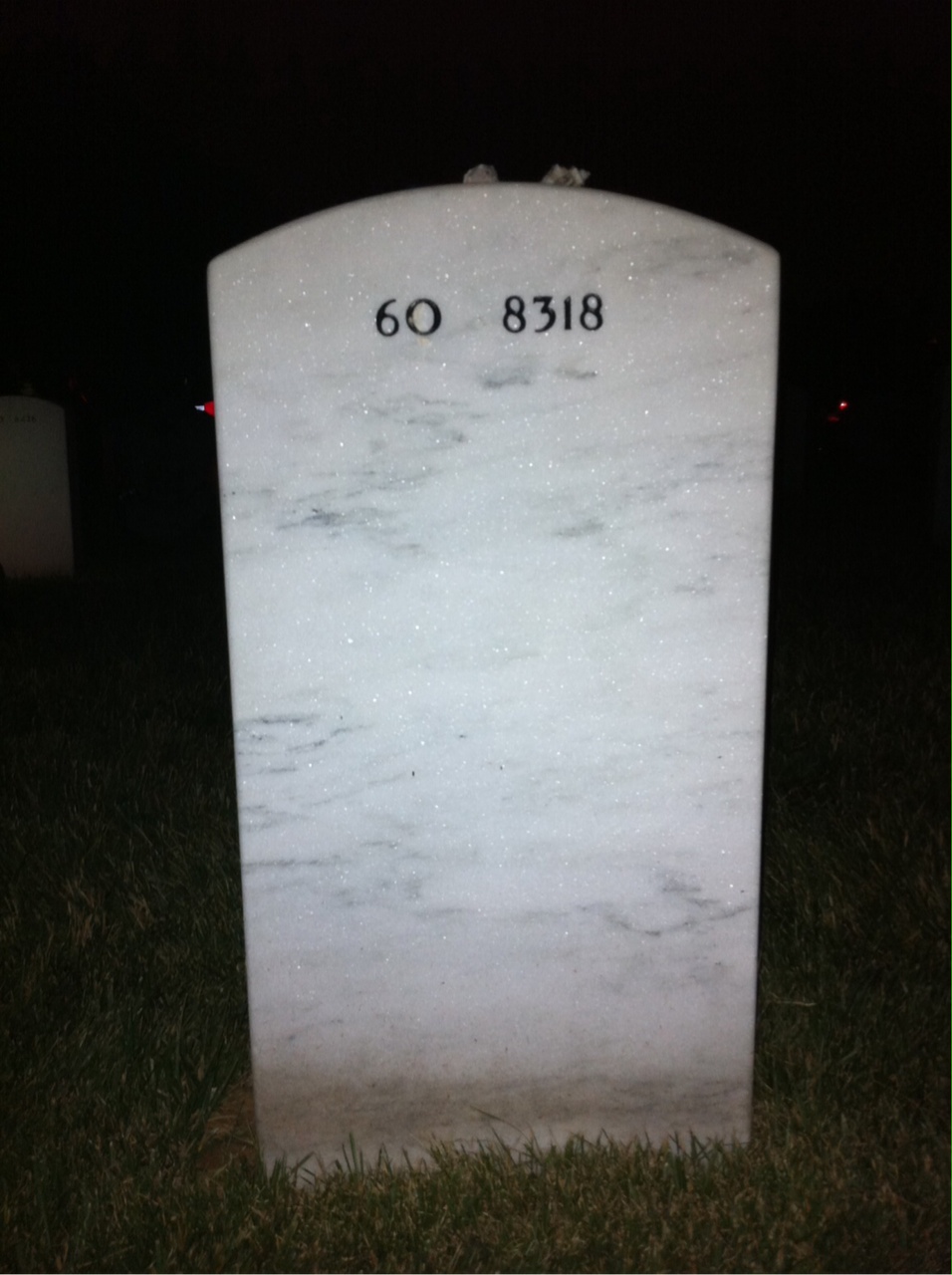 Back of headstone — Dennis Flanagan