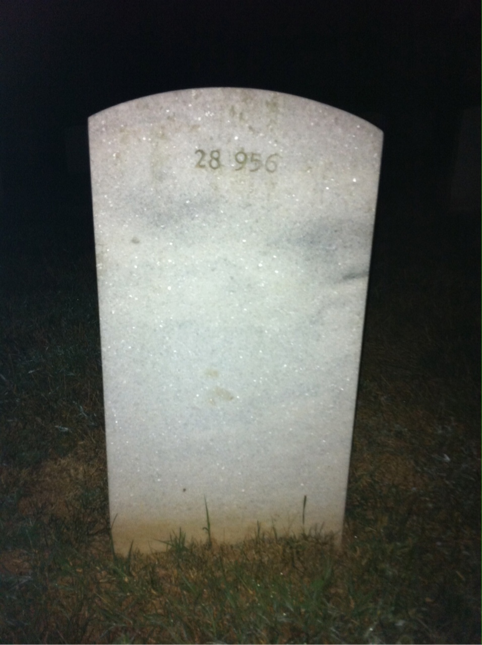 Back of headstone — Isabelle Benton