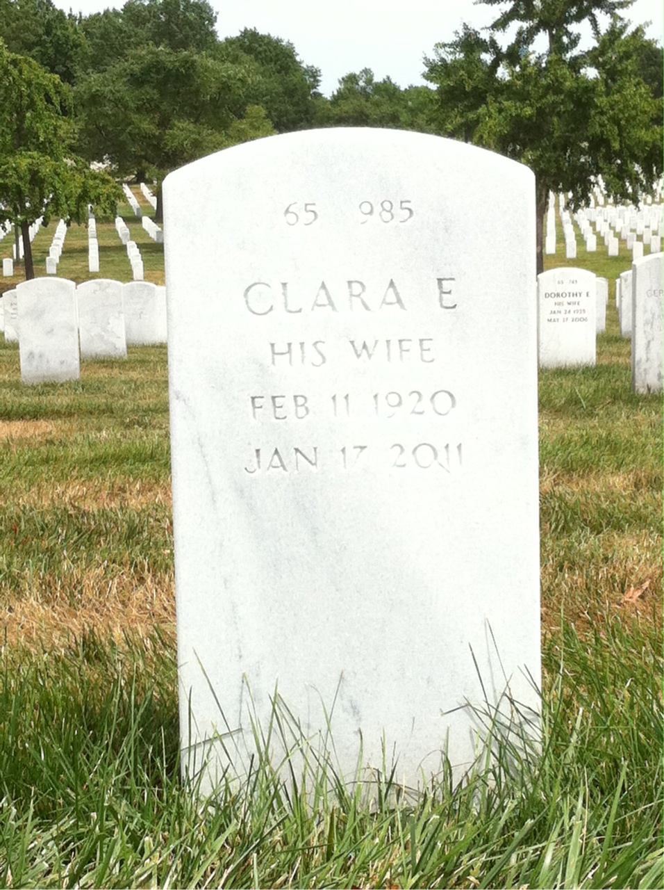 Back of headstone — Liber Montone