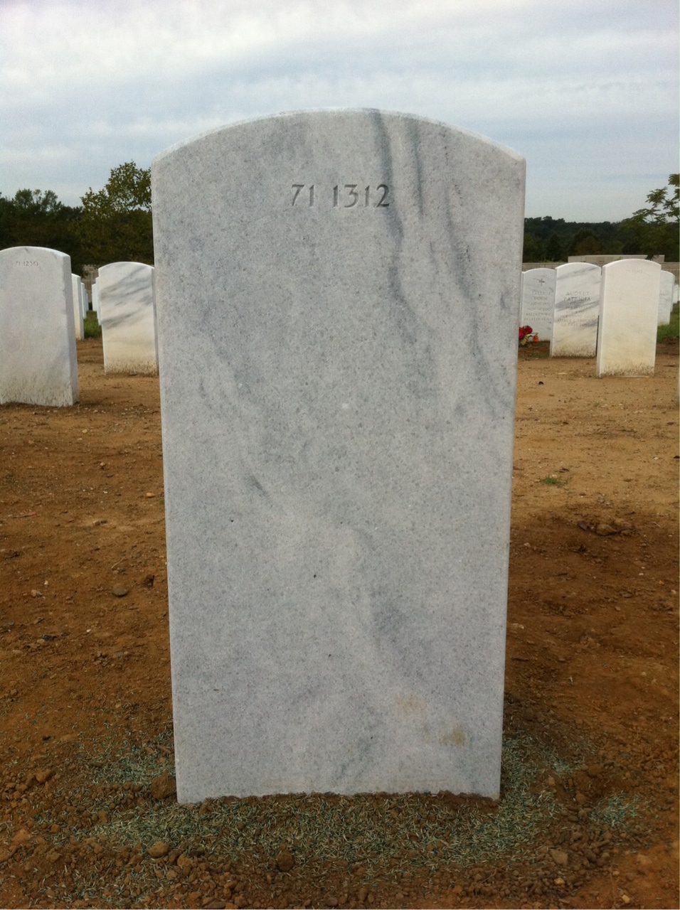 Back of headstone — William Michael Dreyer