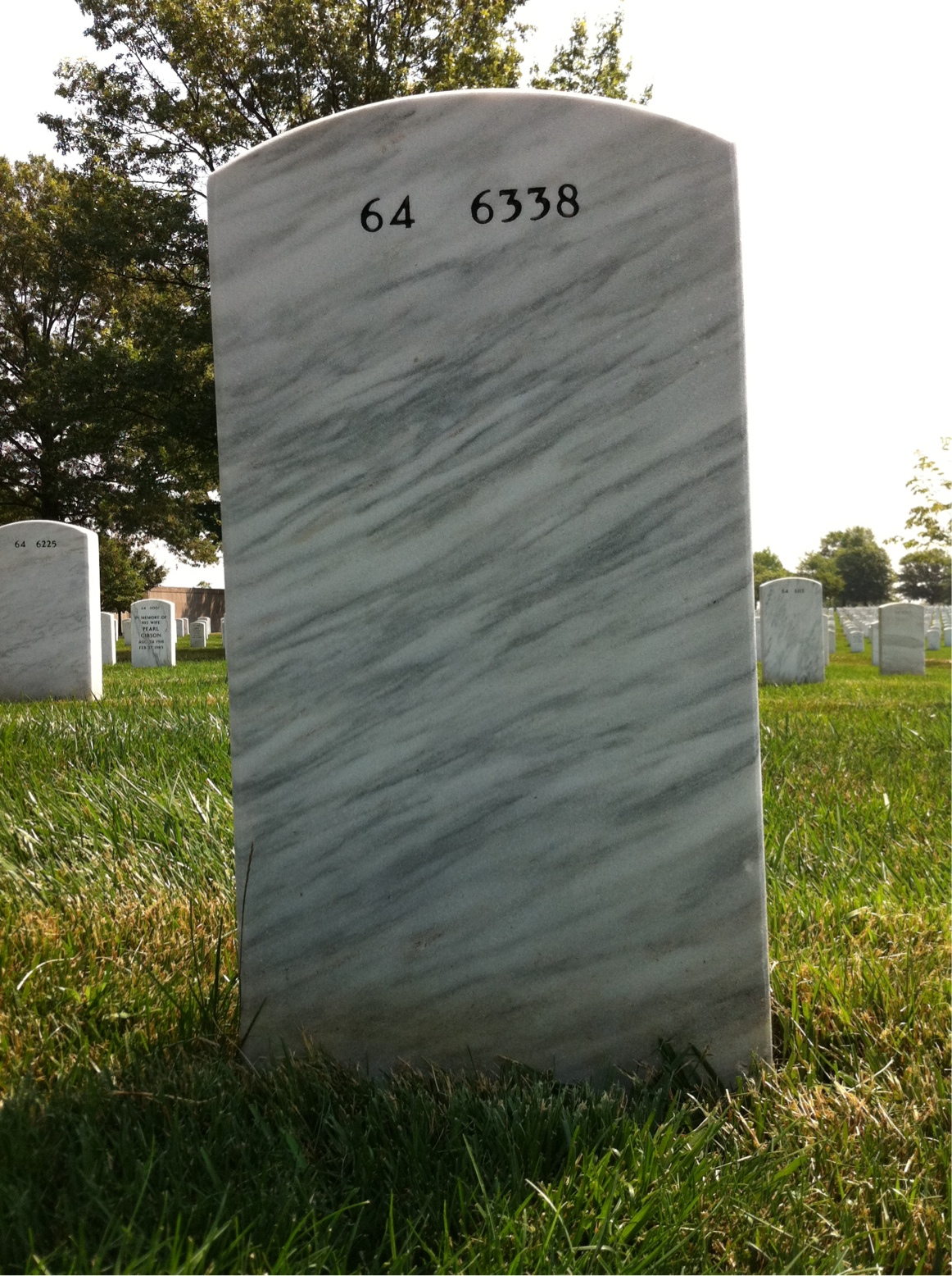 Back of headstone — William Gorman