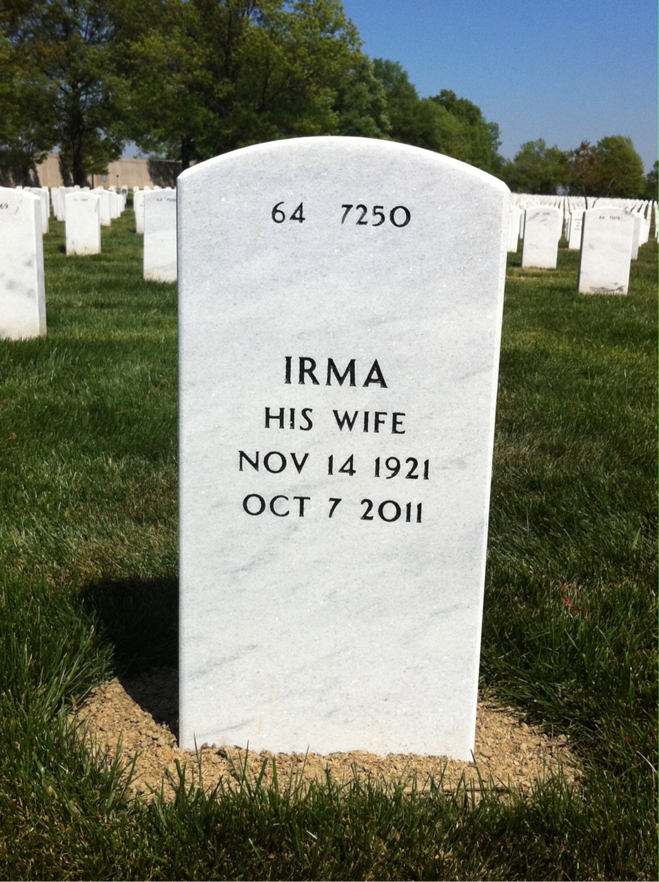 Back of headstone — Victor Young