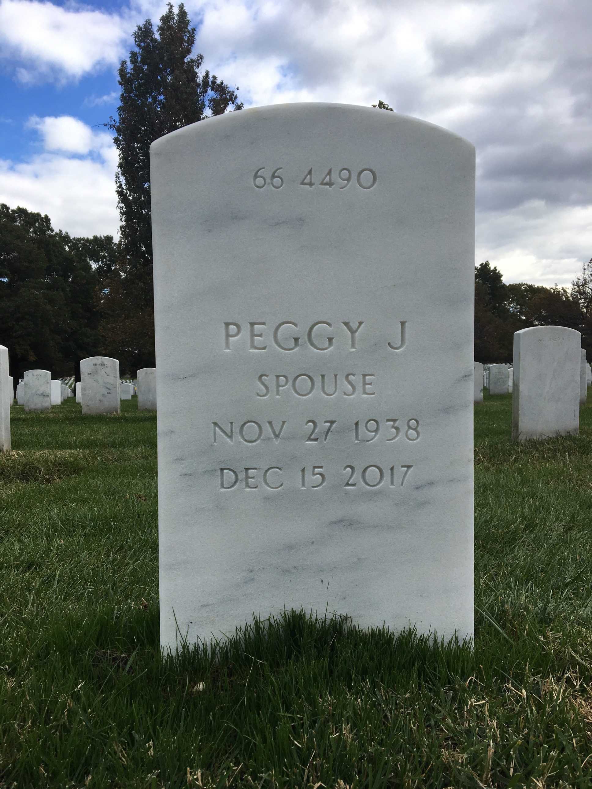 Back of headstone — William Potts