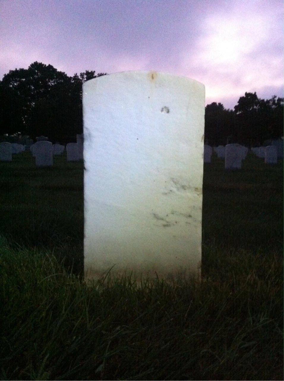 Back of headstone — William Aiken