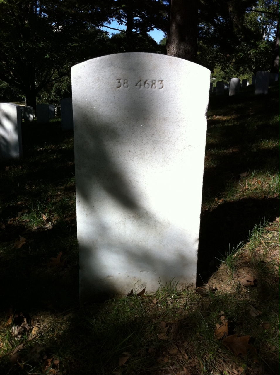Back of headstone — Clifford Moorhead