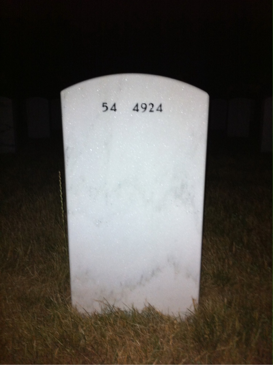 Back of headstone — Thomas Sowerby