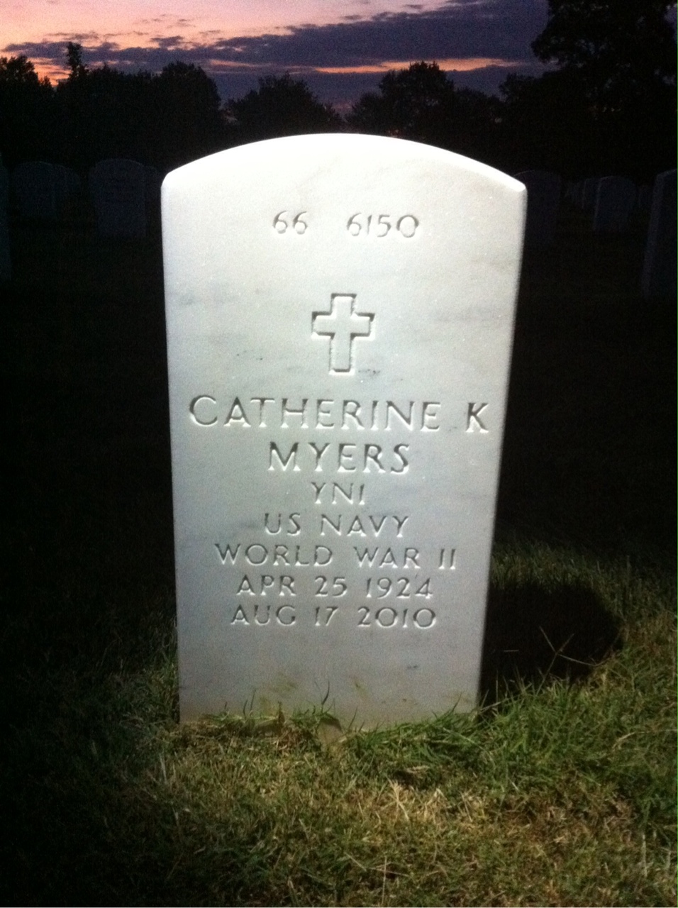 Back of headstone — Harry Myers